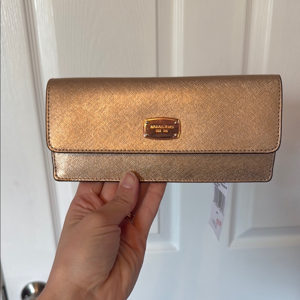 NWT—Michael Kors Rose Gold Wallet